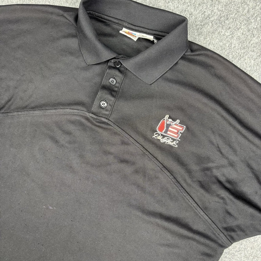 Vintage Nascar Dale Earnhardt Polo Shirt Mens Large Black Winners Circle DEI